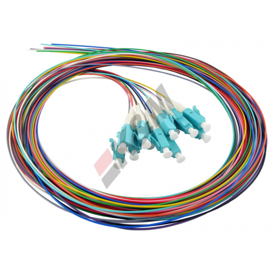 12 fibres LCSingle-Mode couleur fibre optique en tire-bouchon, Length
