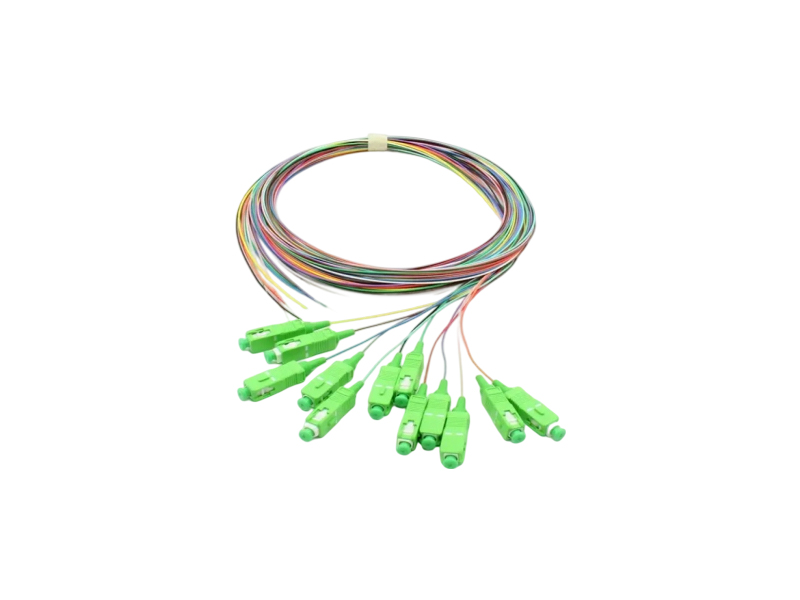 Jarretière à fibre optique SC/APC, G657.A, LSZH, connecteur de classe B, diamètre 0,9 mm, longueur 1,5 m, lot de 12 couleurs